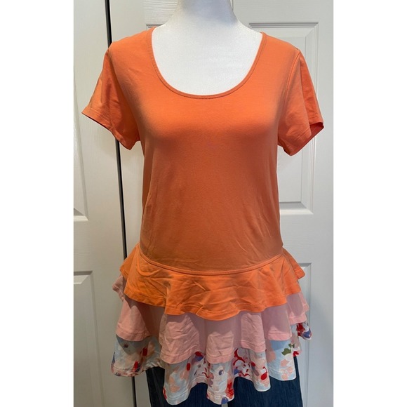 Matilda Jane Tops - Matilda Jane‎ Womens Tunic Top Size S Ruffles Floral Twee Peplum Dainty Feminine